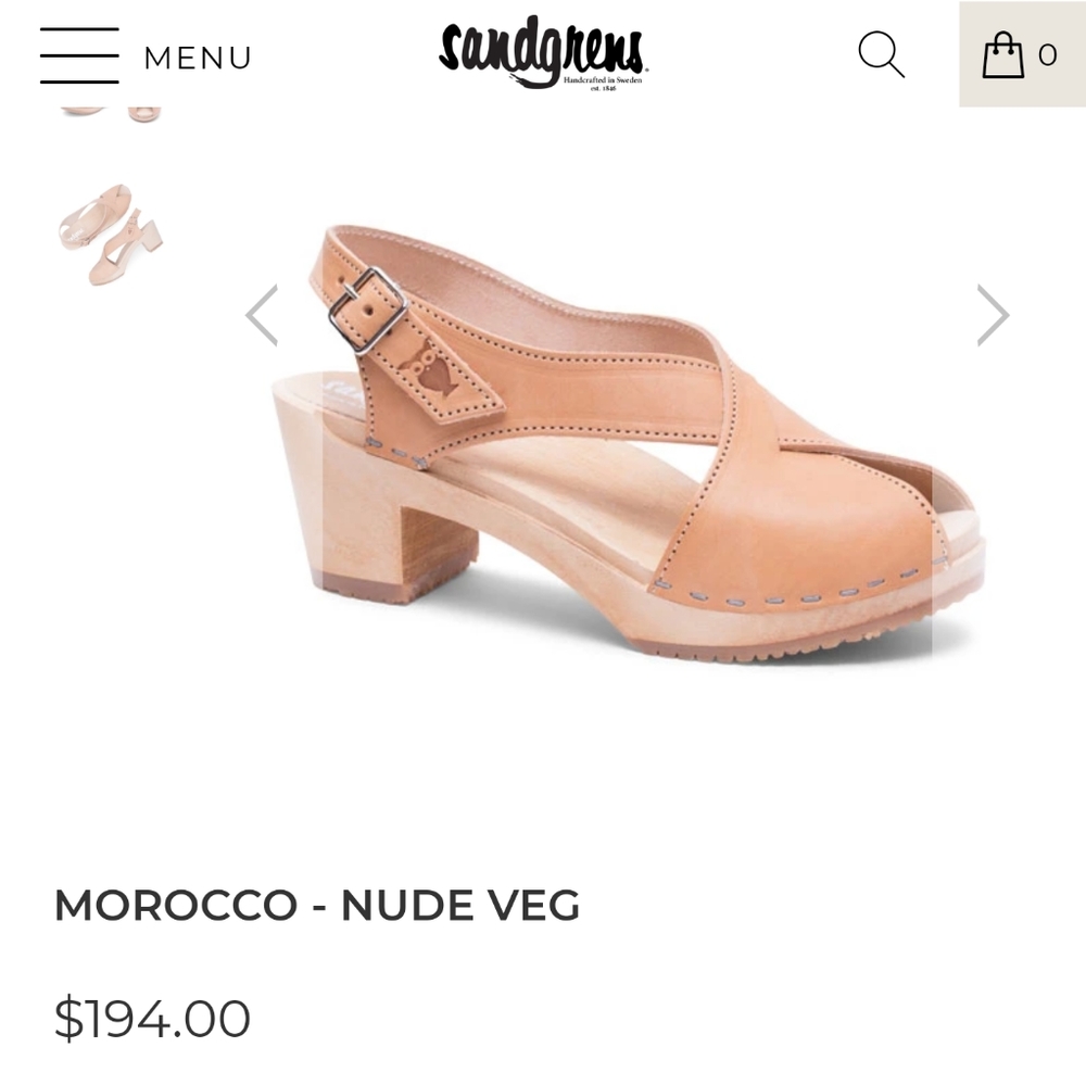 Sandgrens Nude Clog Sandals